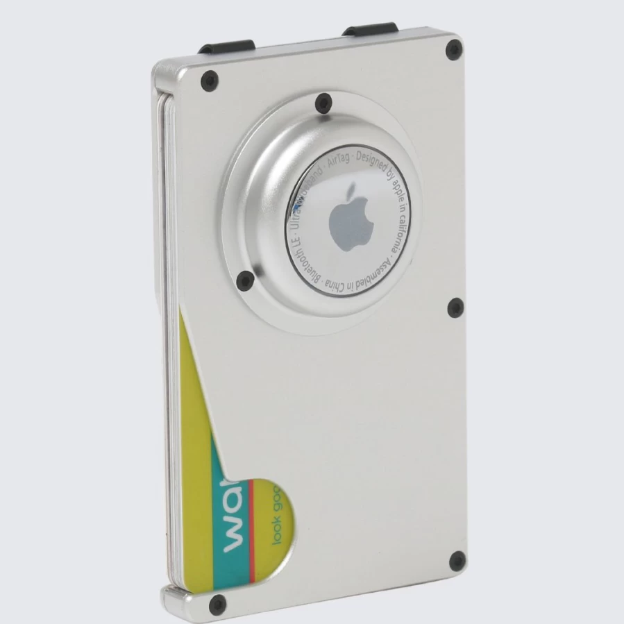 LA ENVIRO Silver Airtag Wallet – RFID Blocking & Secure Design for Everyday Use