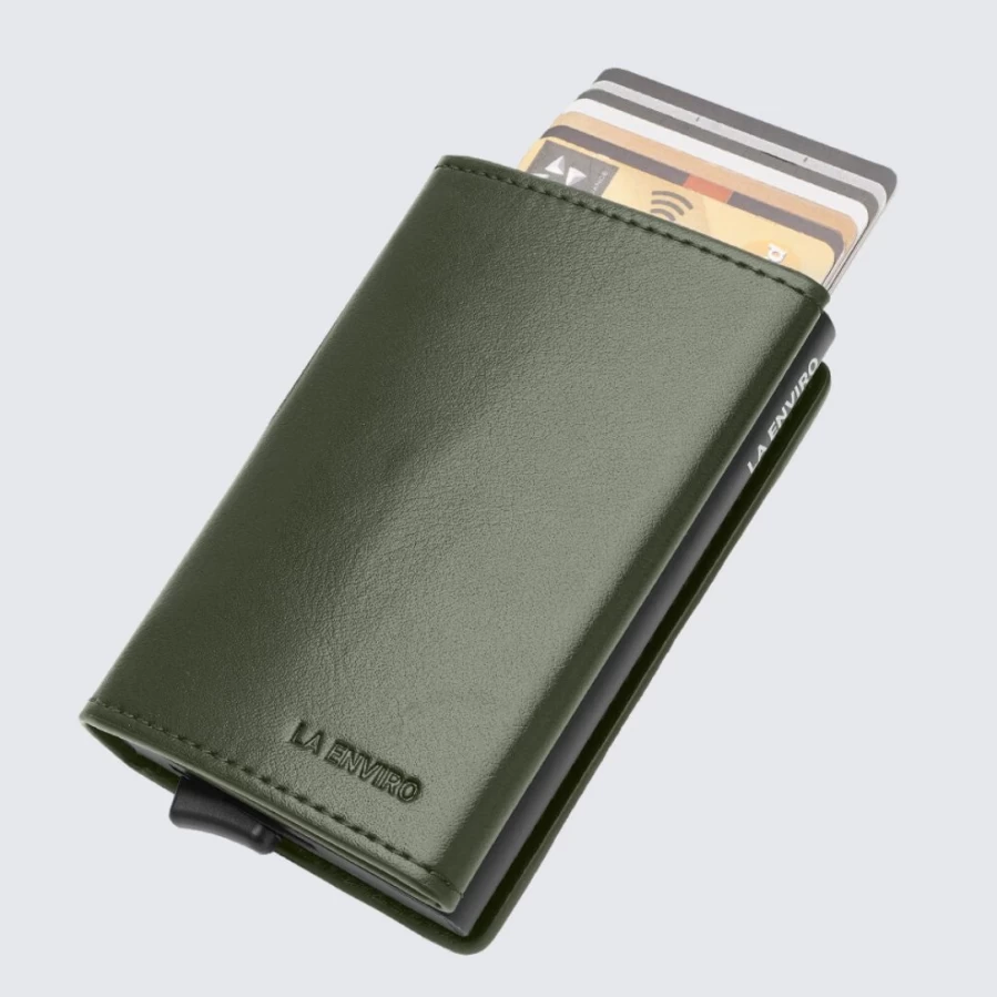LA ENVIRO Leura 2.0 Eco-Friendly Unisex Wallet - Sustainable Green Bi-Fold Design
