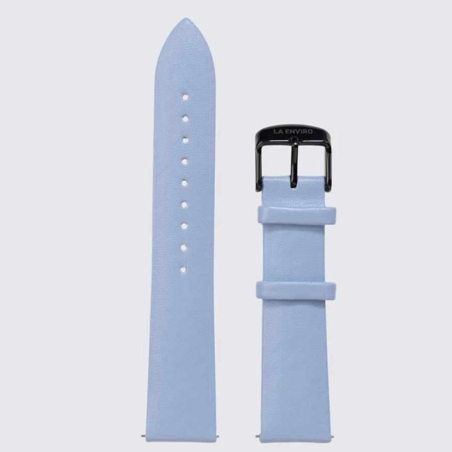 LA ENVIRO Sky Vegan Leather Watch Strap | 20mm Width | Eco-Friendly Unstitched Band