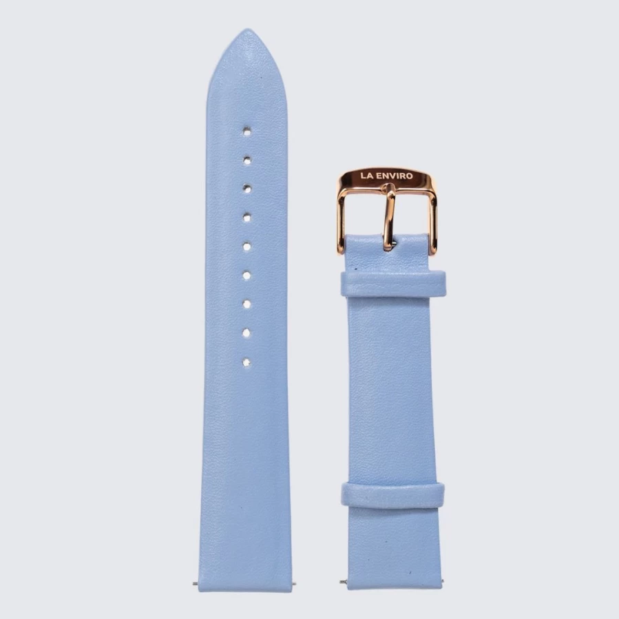 LA ENVIRO Sky Vegan Leather Watch Strap | 20mm Width | Eco-Friendly Unstitched Band