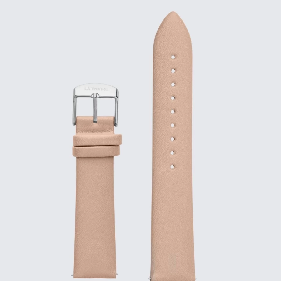 LA ENVIRO 20mm Pink Unstitched Watch Band Replacement Strap for Watches