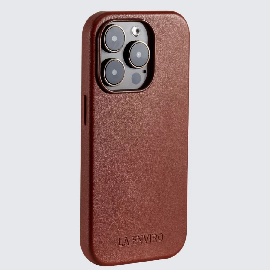 LA ENVIRO MagSafe Compatible iPhone 14 Pro Case - Premium Brown Protective Cover